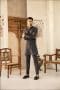 2PC MEN'S KURTA AND PANTS  CHARCOAL GREY SUIT IMIST-34CH