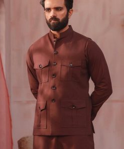 3Pcs Men’s Wear Straight Pants Suit Emir Imist07-Maroon 6 Istor 07Maroonb