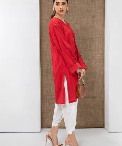 Casual Wear Tunic/ Shirt Red Mb-Ss21-284R 5 Mb Ss21 284 Redb
