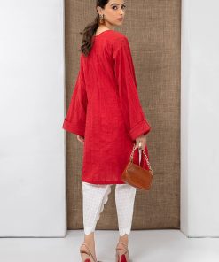 Casual Wear Tunic/ Shirt Red Mb-Ss21-284R 6 Mb Ss21 284 Redc