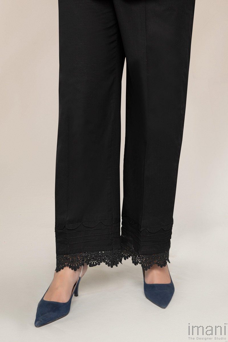 Trousers, Lowers, Bottoms - Black Mbss22-218B