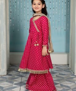 Maria.b Kid'S Wear Pink Outfit Mbmkd-Ea22-04Pk 7 Mkd Ea22 04 Pinkc Imanistudio.com