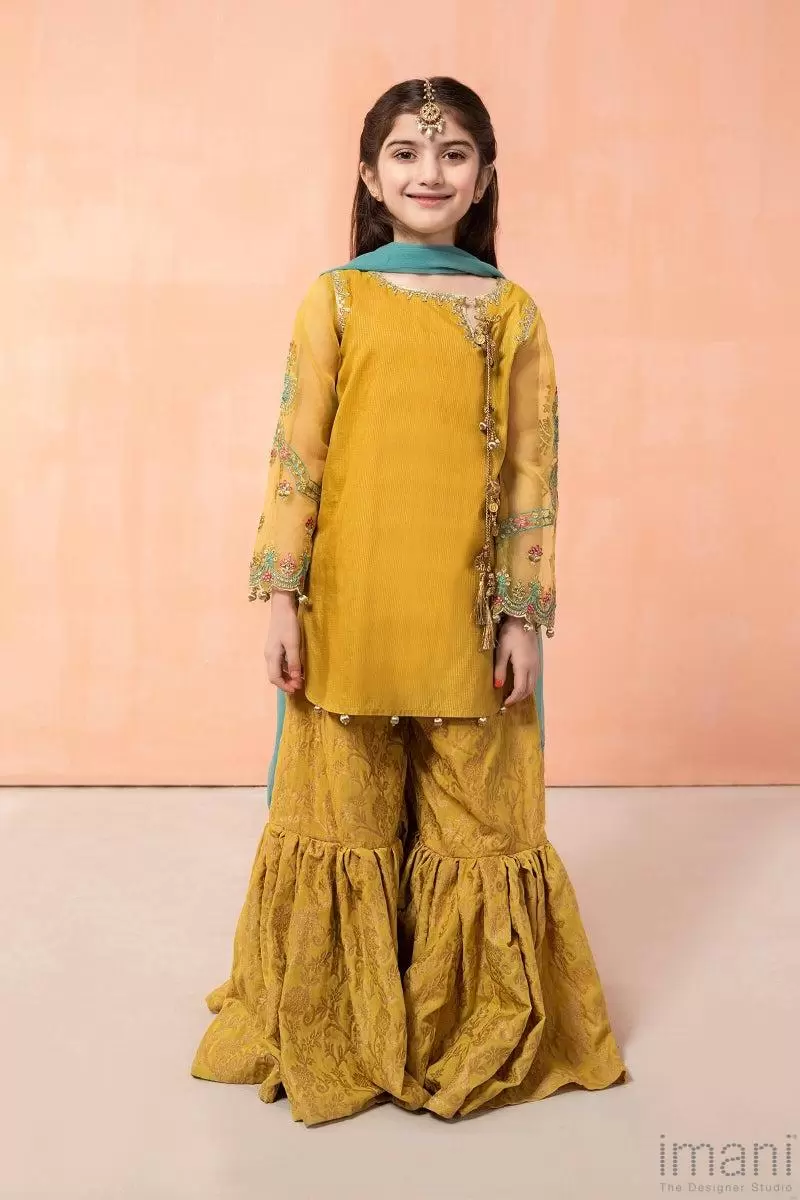Maria.b Kid'S Wear Mustard Outfit Mbmkd-Ef22-01M
