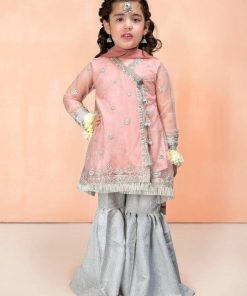 MARIA.B KID'S WEAR PINK/SILVER OUTFIT MBMKS-EF22-232A