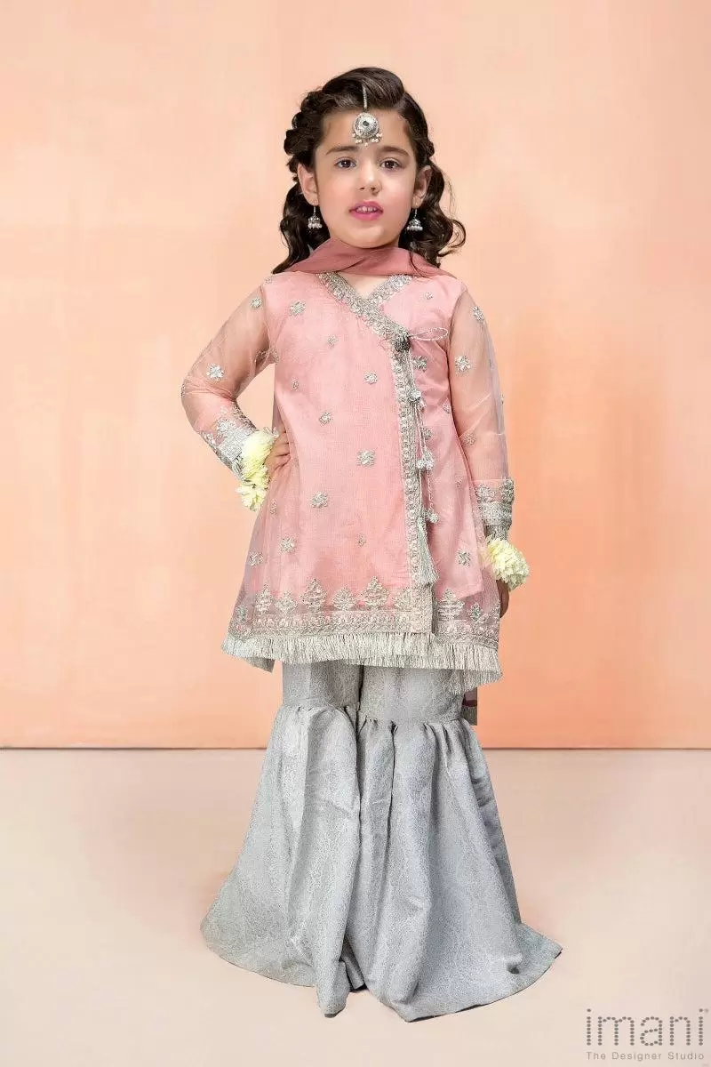 Maria.b Kid'S Wear Pink/Silver Outfit Mbmks-Ef22-232A