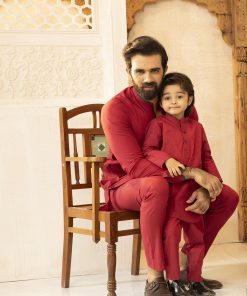 Boys 2Pc Kurta Trousers Red Suit Imist-29Rd 6 Red29B