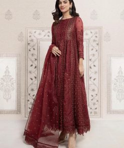 MARIAB SEMI FORMAL OUTFIT MAROON MBSF-EA22-01M