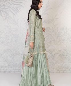 Maria.b Evening Wear Sea Green Gharara Suit Mbsf-Pf22-01Sg 6 Sf Pf 2201 Side Imanistudio.com 1