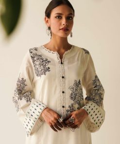 Zara Shahjahan Basic Cotton Kurta White Zszkt-1149 8 Zkt 1149A Imanistudio.com 1