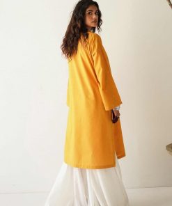 Zara Shahjahan Basic Cotton Kurta Mustard Zszkt-1177 8 Zara Shahjahan Basic Cotton Kurta Mustard Zszkt-1177