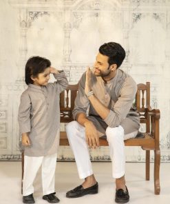 1Pc Men’s Wear Self-Jacquard Kurta Imist36-Milky Coffee 4 Brown36A Imanistudio.com E1663867500401