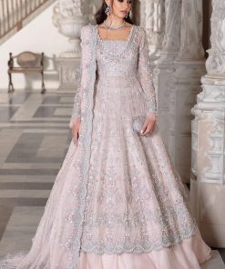 Maria B Couture Wedding Wear Pastel Pink Dress MBMC-042PP