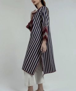 Sana Safinaz Basic Cotton Stone &Amp; Navy Shirt Imssbsp-509Sn 5 S2S2Bsp509B Imanistudio.com E1663091176113