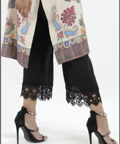 Sana Safinaz Black Cotton Trousers IMSSTRL-747B