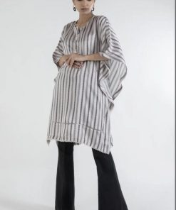 Sana Safinaz Beige Satin Basic Poncho IMSSTP-509B