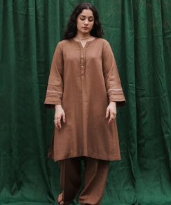 Zara Shahjahan Basic 2Pcs Kurta Suit Zszkt-1205-Light Brown 8 Zara Shahjahan Basic 2Pcs Kurta Suit Zszkt-1205-Light Brown