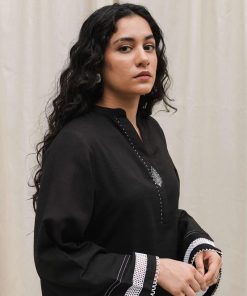 Zara Shahjahan Basic 2Pcs Kurta Suit Zszkt-1206-Black 10 Zkt 1206A Imanistudio.com