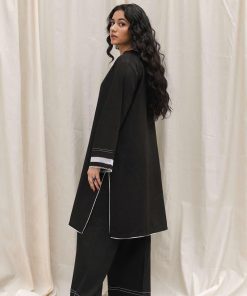 Zara Shahjahan Basic 2Pcs Kurta Suit Zszkt-1206-Black 11 Zkt 1206E Imanistudio.com