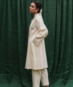 Zara Shahjahan Basic 2Pcs Kurta Suit Zszkt-1208-Cream 9 Zkt 1208D Imanistudio.com E1664113001963