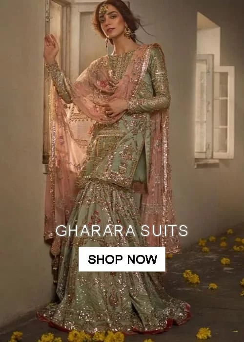 Pakistani Gharara Suit Imanistudio.com