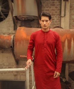 1Pcs Men’s Embroidered Cotton Kurta Imist42-Red 7 3J1A8218B Copy Imanistudio.com E1668794273906