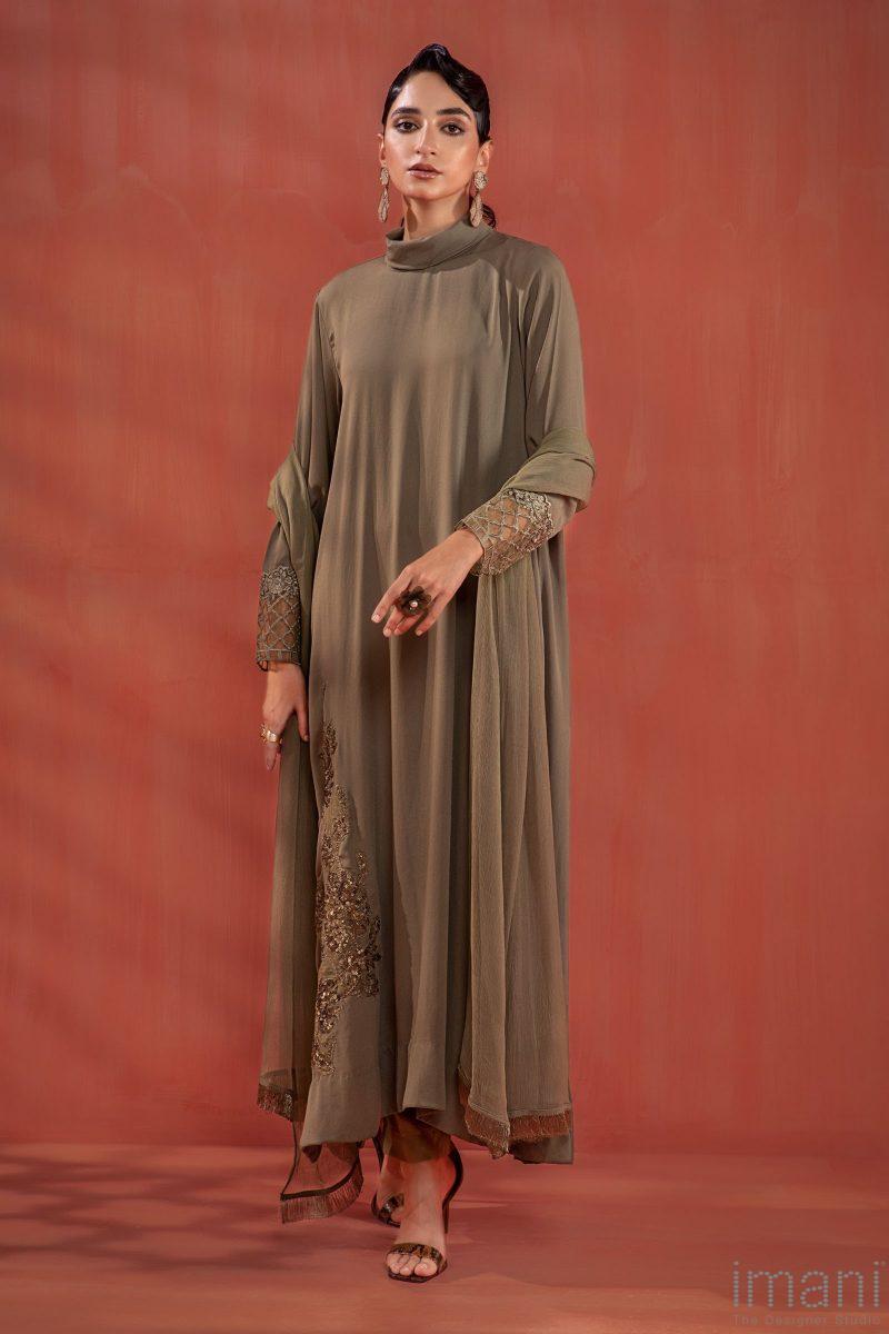 Maria.b Casual Wear Olive Green Outfit Mbdw-W22-55Og