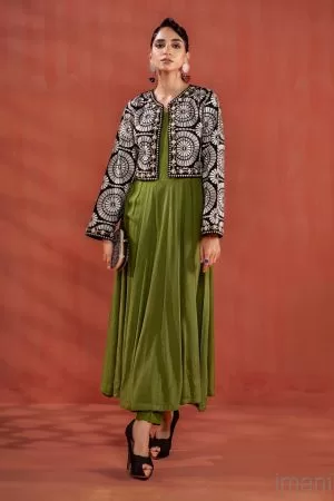 Maria.b Casual Wear Green Outfit MBDW-W22-56GJ