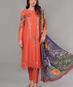 Maria.B Casual Wear Orange Mprint MBMP-1707OP