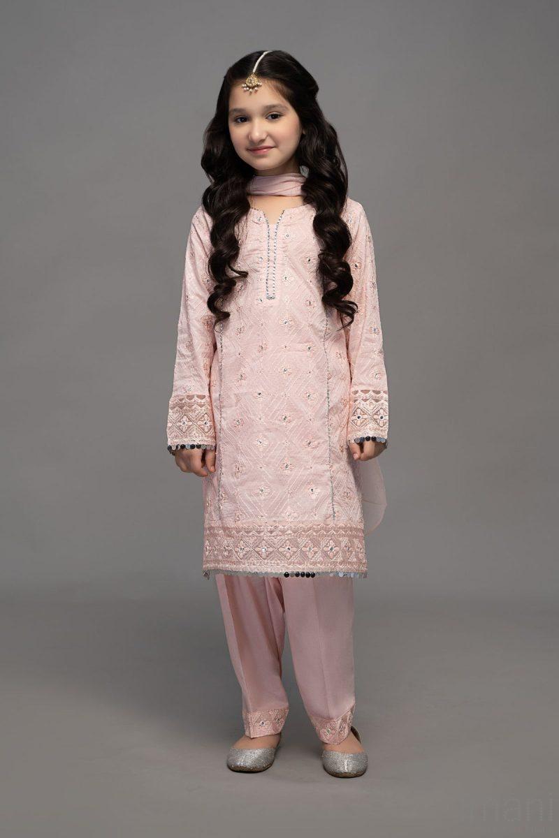 Maria.b Kid’s Wear Pastel Pink Shalwar Suit Mbmkd-W2323Pp