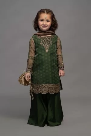Maria.B Kid’s Wear Forest Green Suit MBMKS-EF2306FG