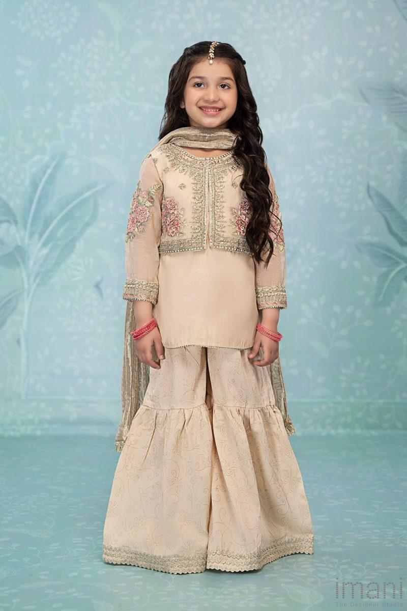 Maria.b Kid’s Wear Beige / Peach Suit Mbmks-W2309Bp