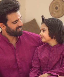 Boys 2Pc Kurta Trousers Suit Imist-99Magenta 4 Boys 2Pc Kurta Trousers Suit Imist-99Magenta