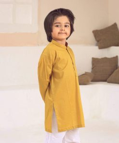 Boys 2pc Kurta Trousers Mustard Suit IMIST-104MD