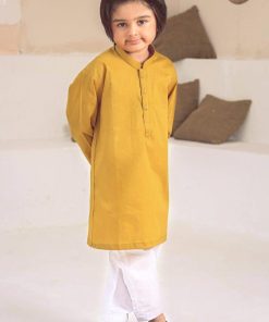 Boys 2Pc Kurta Trousers Mustard Suit Imist-104Md 5 Boys 2Pc Kurta Trousers Mustard Suit Imist-104Md