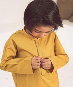 Boys 2Pc Kurta Trousers Mustard Suit Imist-104Md 6 3J1A4409 Imanistudio.com Scaled E1680533812934