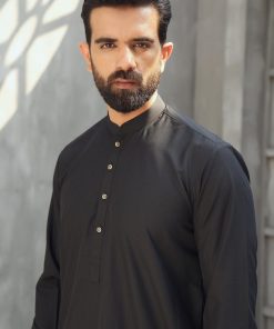 2Pcs Glory Premium Wash&Amp;Wear Shalwar Kameez Imist-111Black 9 3J1A6326 Imanistudio.com E1680700518481