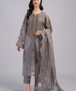 Maria.B Casual Wear Grey Outfit MBDS-EF2301LG