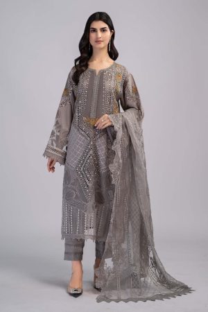 Maria.B Casual Wear Grey Outfit MBDS-EF2301LG