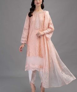 Maria.B Casual Wear Peachy Pink Outfit MBDS-EF2306PP
