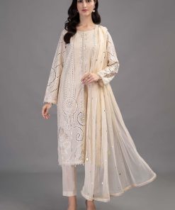 Maria.b Casual Wear Cream Outfit Mbds-Ef2308Cm 13 D 8Afront Imanistudio.com 2