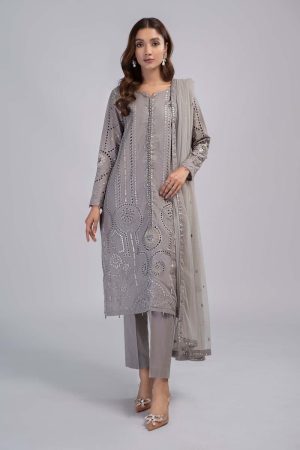 Maria.B Casual Wear Grey Outfit MBDS-EF2308GR