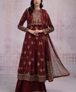 Maria.B Casual Wear Outfit MBDW-EF2343Maroon