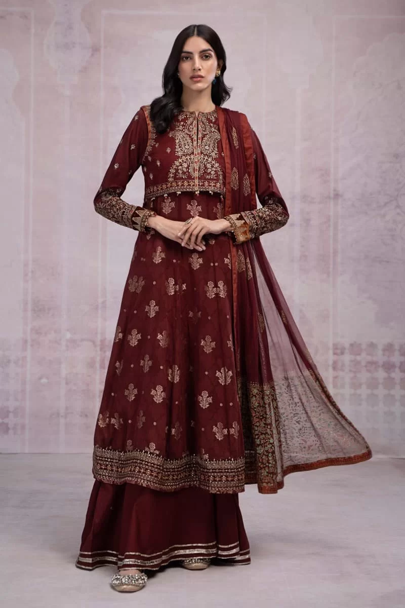 Maria.b Casual Wear Outfit Mbdw-Ef2343Maroon