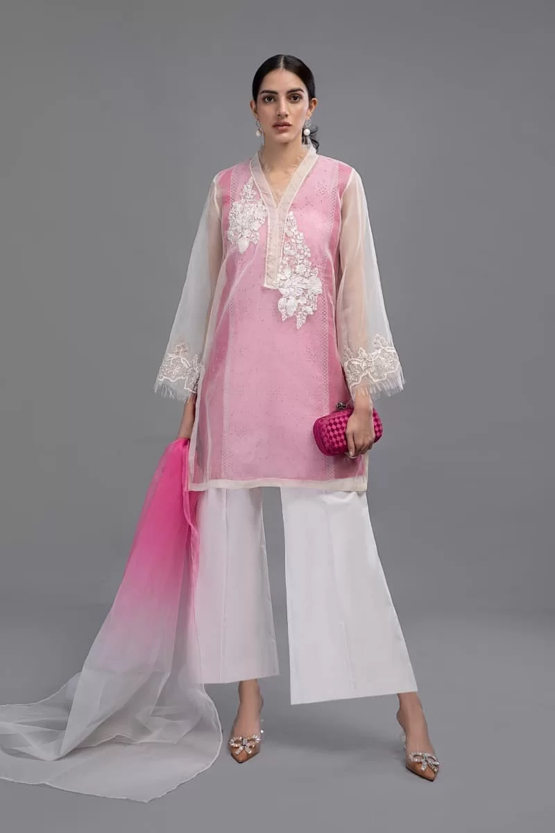 Maria.b Casual Wear Pink/White Outfit Mbdw-Ef2366Pw