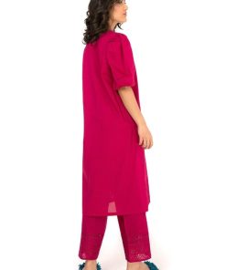 2Pcs Casual Wear Co-Ord Set Fuchsia Pink Mb-Ef23195Fp 6 2Pcs Casual Wear Twin Set Fuchsia Pink Mb-Ef23195Fp