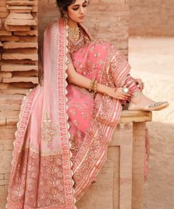 Mariab Couture Wedding Wear Carrot Pink Mbmc-701Cp 8 Mariab Couture Wedding Wear Carrot Pink Mbmc-701Cp