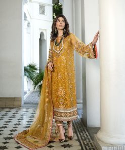 Mehdi Luxury Pret Saffron Outfit Mdfl-0523Tuscan 6 Mehdi Luxury Pret Saffron Outfit Mdfl-0523Tuscan