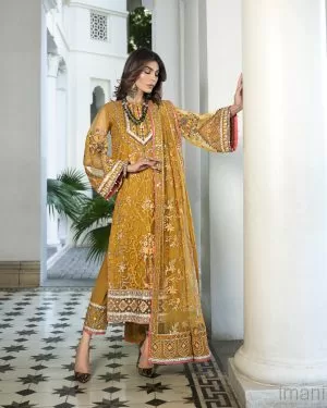 Mehdi Luxury Pret Saffron Outfit MDFL-0523Tuscan