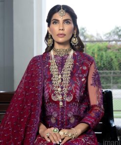 Mehdi Luxury Pret Maroon Outfit Mdfl-0723Scarlet 8 Mfl 007 Scarletc Imanistudio.com E1682091188248