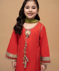 Maria.b Kid’s Wear Shalwar Suit Mbkd-Ef2313Red 14 Mkd Ef23 13 Redc Imanistudio.com